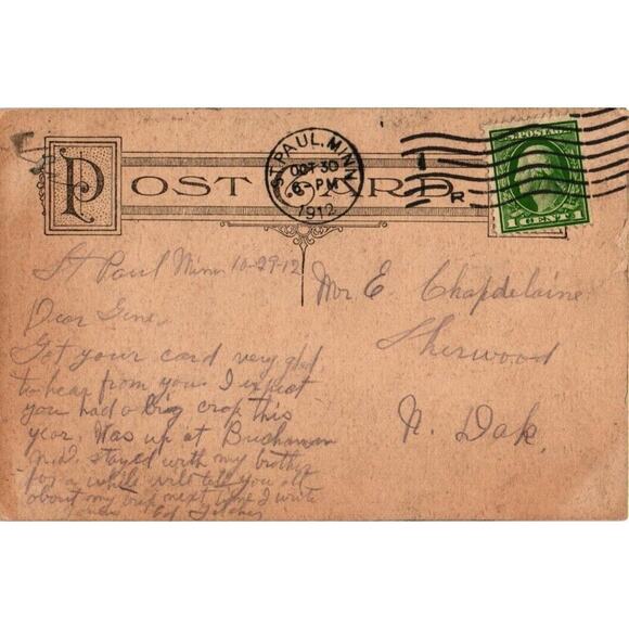 1912 I Am Looking For a Sweetheart! J Murray Jordan 1908 No 753 Postcard Posted - Picture 2 of 2